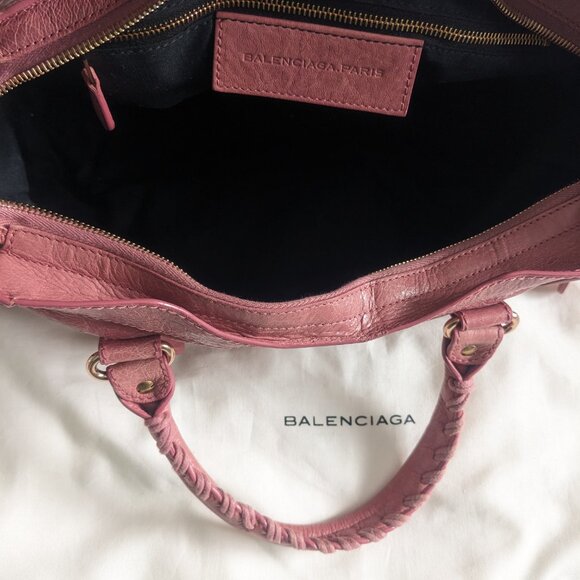 BALENCIAGA Rose Gold Hardware City Bag in Rose - Picture 6 of 6